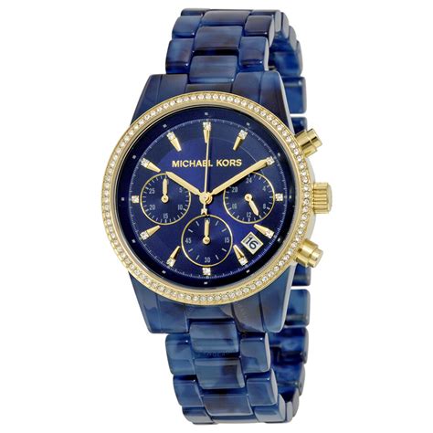 michael kors blue acetate watch|Women's & Men's Designer Watches .